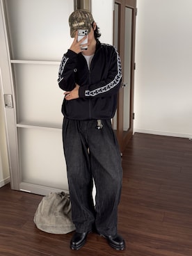 「Bleme（ブレム）のアイテム」を使った、  風早ゆうたさん（メンズ・184cm）の冬コーディネート