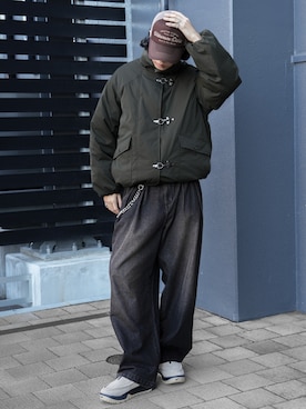 「アイテム（デニムパンツ）」を使った、  風早ゆうたさん（メンズ・184cm）の秋コーディネート