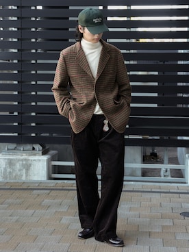 「Bleme（ブレム）のアイテム」を使った、  風早ゆうたさん（メンズ・184cm）の冬コーディネート
