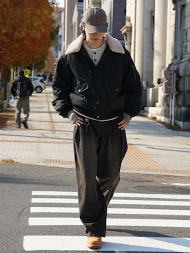 「Bleme（ブレム）のアイテム」を使った、  風早ゆうたさん（メンズ・184cm）の冬コーディネート