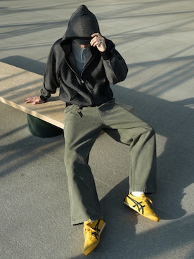 「FRUIT OF THE LOOM（フルーツオブザルーム）のアイテム」を使った、  風早ゆうたさん（メンズ・184cm）の冬コーディネート