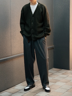 「ADAM ET ROPE'（アダムエロペ）のアイテム」を使った、  風早ゆうたさん（メンズ・184cm）の冬コーディネート