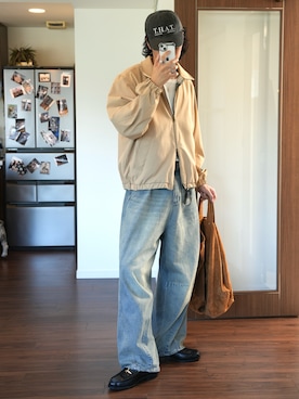 「アイテム（その他アウター）」を使った、  風早ゆうたさん（メンズ・184cm）の夏コーディネート