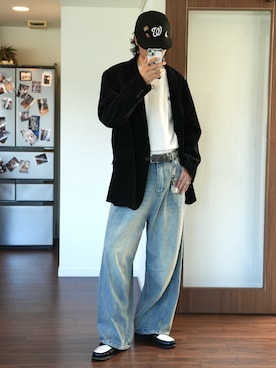 「アイテム（ローファー）」を使った、  風早ゆうたさん（メンズ・184cm）の夏コーディネート