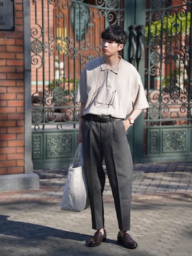 「TIMEX（タイメックス）のアイテム（腕時計）」を使った、  風早ゆうたさん（メンズ・184cm）の春コーディネート