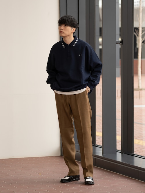 風早ゆうた｜FRED PERRYのポロシャツを使ったコーディネート - WEAR