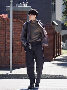 「風早ゆうた」｜  風早ゆうたさん（メンズ・184cm）の秋コーディネート