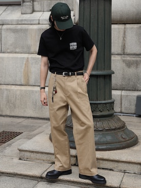 「Dr. Martens（ドクターマーチン）のアイテム」を使った、  風早ゆうたさん（メンズ・184cm）の春コーディネート