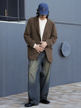 風早ゆうたさん(メンズ・184cm)の秋コーディネート