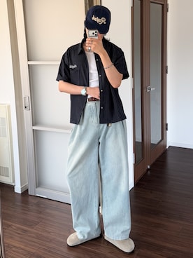 「アイテム（帽子）」を使った、  風早ゆうたさん（メンズ・184cm）の春コーディネート