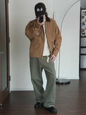   風早ゆうたさん（メンズ・184cm）の春コーディネート