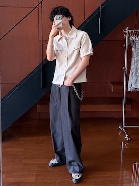 「Bleme（ブレム）のアイテム」を使った、  風早ゆうたさん（メンズ・184cm）の春コーディネート