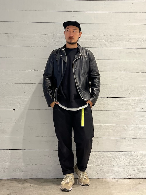 Chiji(Schott HARAJUKU店)｜schottのライダースジャケットを使っ