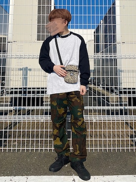 「BACK NUMBER（バックナンバー）のアイテム（カーゴパンツ）」を使った、naokiさん（メンズ・161cm）の冬コーディネート