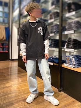 「BACK NUMBER（バックナンバー）のアイテム」を使った、naokiさん（メンズ・161cm）の春コーディネート