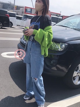 「CLOT（クロット）のアイテム」を使った、ＫＵＭＩさん（レディース・156cm）の春コーディネート