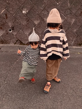 「ボーター」｜ゆずさん（キッズ・120cm）の秋コーディネート