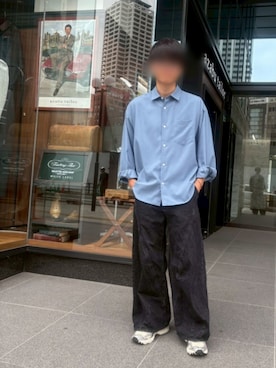 「PUBLIC TOKYO（パブリックトウキョウ）のアイテム（シャツ/ブラウス）」を使った、ChanChanChanさん（メンズ・171cm）の秋コーディネート