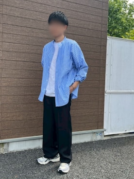 「アイテム（スラックス）」を使った、ChanChanChanさん（メンズ・171cm）の夏コーディネート