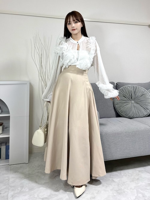 トップス tulle design blouse | Knuth Marf tulle design blouse/black | KNUTH MARF
