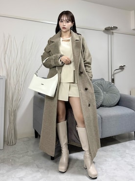 Harukaさん(レディース・158cm)の冬コーディネート