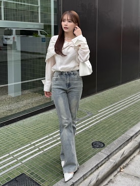 「爽やかコーデ」｜Harukaさん（レディース・158cm）の春コーディネート