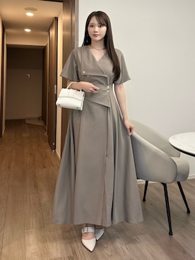 「アイテム（チョーカー）」を使った、Harukaさん（レディース・158cm）の夏コーディネート