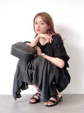 「COOLなこのコが仲間入り」｜「アイテム（その他）」を使った、Harukaさん（レディース・158cm）の夏コーディネート