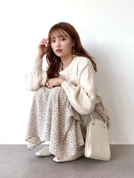 「SLURR（スラ―）のアイテム」を使った、Harukaさん（レディース・158cm）の秋コーディネート