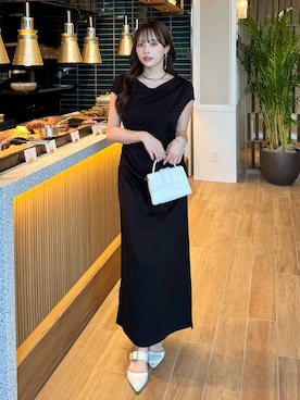 「Elishe（エリシェ）のアイテム」を使った、Harukaさん（レディース・158cm）の夏コーディネート