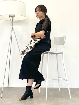 「キャミワンピース」｜Harukaさん（レディース・158cm）の春コーディネート