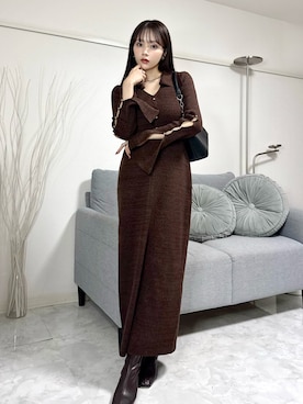 Harukaさん（レディース・158cm）の冬コーディネート