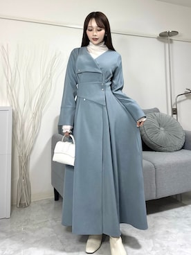 「アイテム（ワンピース）」を使った、Harukaさん（レディース・158cm・20代）の冬コーディネート