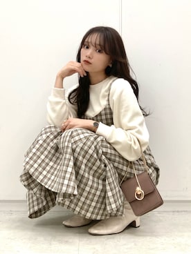 「マーメイド」｜「アイテム（その他）」を使った、Harukaさん（レディース・158cm）の春コーディネート