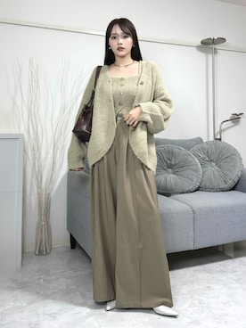 「アイテム（バッグ）」を使った、Harukaさん（レディース・158cm）の秋コーディネート