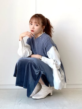 Harukaさん（レディース・158cm）の秋コーディネート