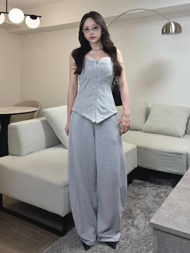 「Elishe（エリシェ）のアイテム」を使った、Harukaさん（レディース・158cm）の夏コーディネート