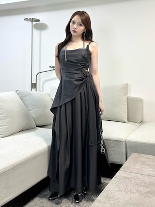 「SNIDEL（スナイデル）のスイッチングキャミワンピース（ワンピース）」を使った、Harukaさん（レディース・158cm）の春コーディネート