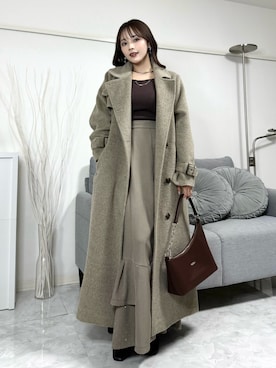 Harukaさん（レディース・158cm）の冬コーディネート