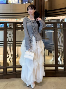 「Elishe（エリシェ）のアイテム」を使った、Harukaさん（レディース・158cm）の夏コーディネート