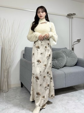 「GRL（グレイル）のアイテム」を使った、Harukaさん（レディース・158cm）の冬コーディネート