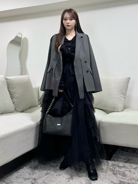 「Aunt Marie's（アントマリーズ）のアイテム」を使った、Harukaさん（レディース・158cm）の春コーディネート