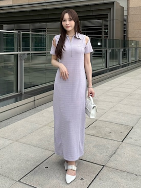 「アイテム（ワンピース/ドレス）」を使った、Harukaさん（レディース・158cm）の春コーディネート