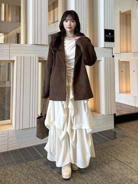 「アイテム（アクセサリー）」を使った、Harukaさん（レディース・158cm）の秋コーディネート