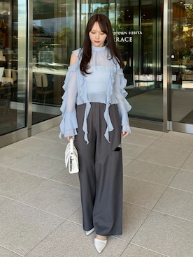 「GRL（グレイル）のアイテム（バッグ）」を使った、Harukaさん（レディース・158cm）の春コーディネート