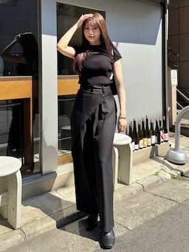 「Elishe（エリシェ）のアイテム」を使った、Harukaさん（レディース・158cm）の夏コーディネート