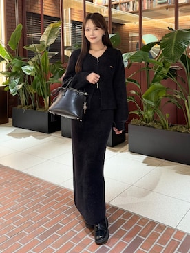 「アイテム（ブーツ）」を使った、Harukaさん（レディース・158cm・20代）の冬コーディネート