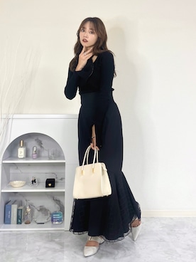 「VIOLETTA（ヴィオレッタ）のアイテム（Tシャツ/カットソー）」を使った、Harukaさん（レディース・158cm）の秋コーディネート
