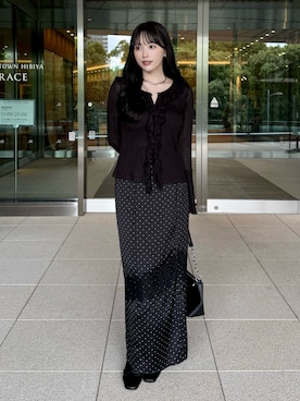 「Elishe（エリシェ）のアイテム」を使った、Harukaさん（レディース・158cm）の夏コーディネート
