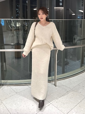 「アイテム（アンダーウェア）」を使った、Harukaさん（レディース・158cm）の秋コーディネート